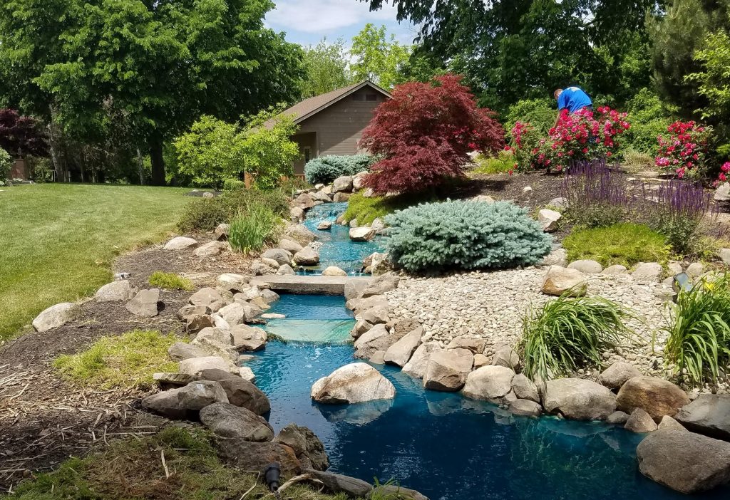 pond chemicals in a fountain