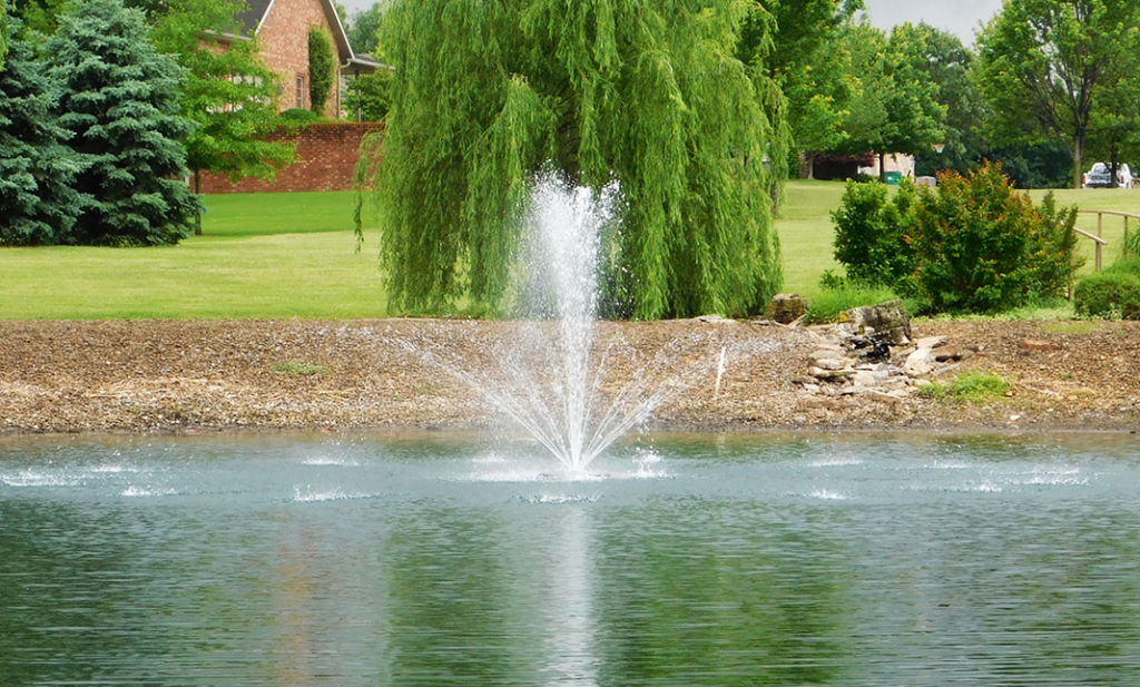 Fountain Installation for Ponds and Small Lakes Aquapond