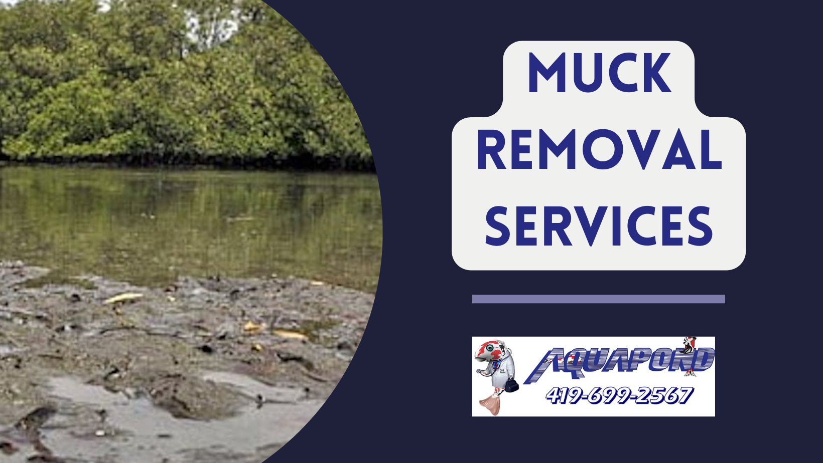 Muck Removal for Ponds and Lakes in Northwest Ohio & Surrounding Areas Aquapond