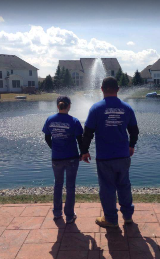 Aquapond servicing a local Toledo pond