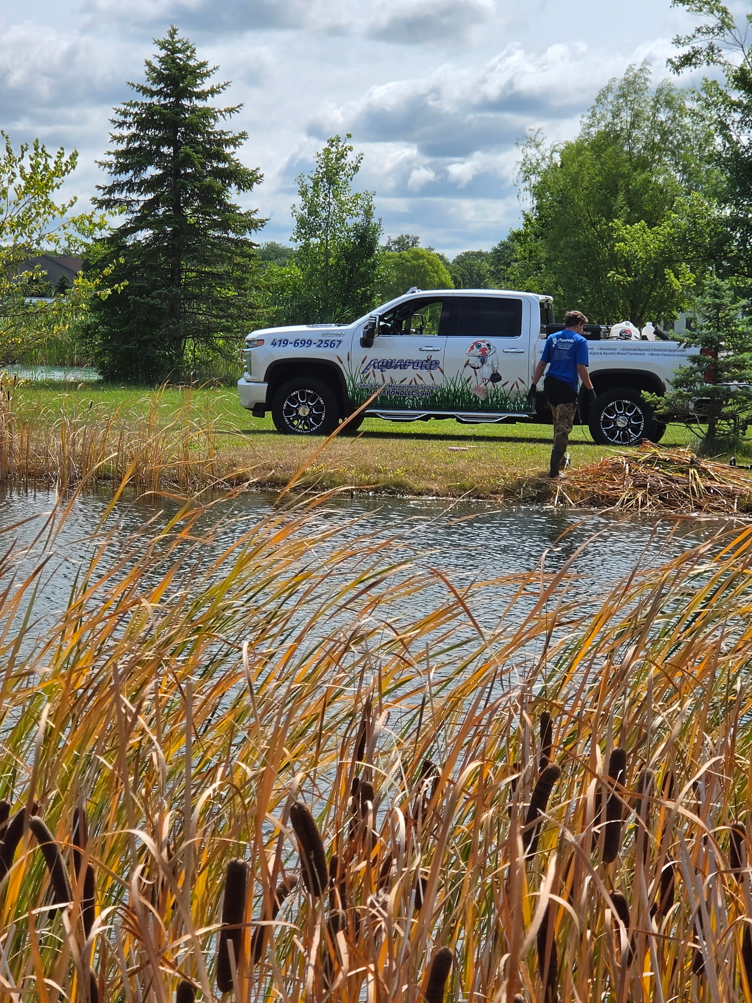 Aquapond pond pricing and pond analysis visit