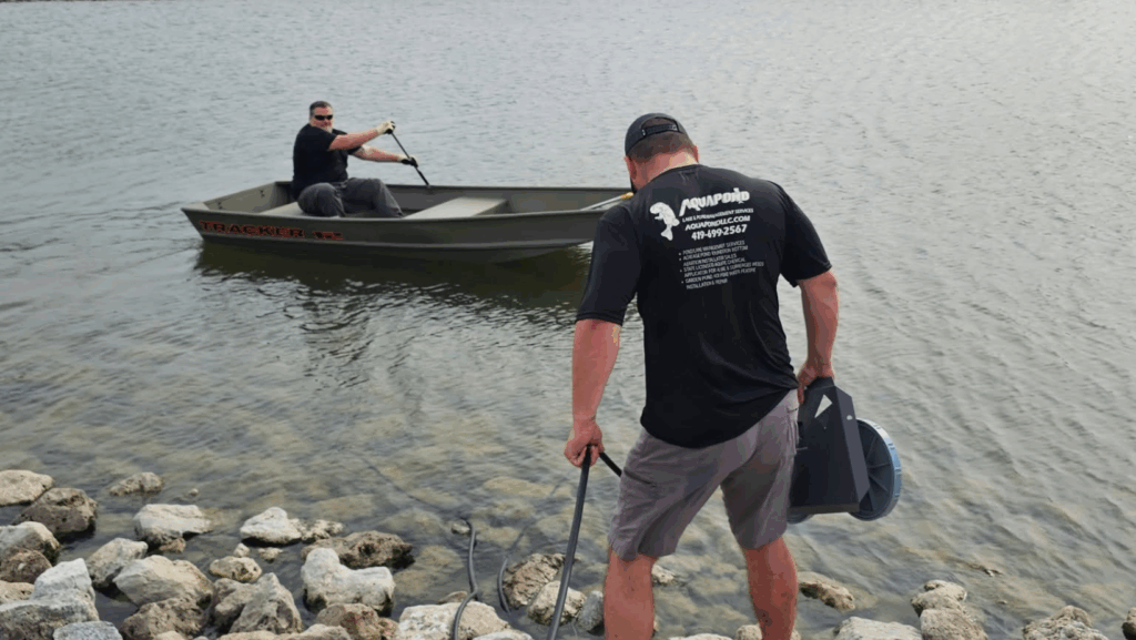 cleaning a large pond in toledo ohio